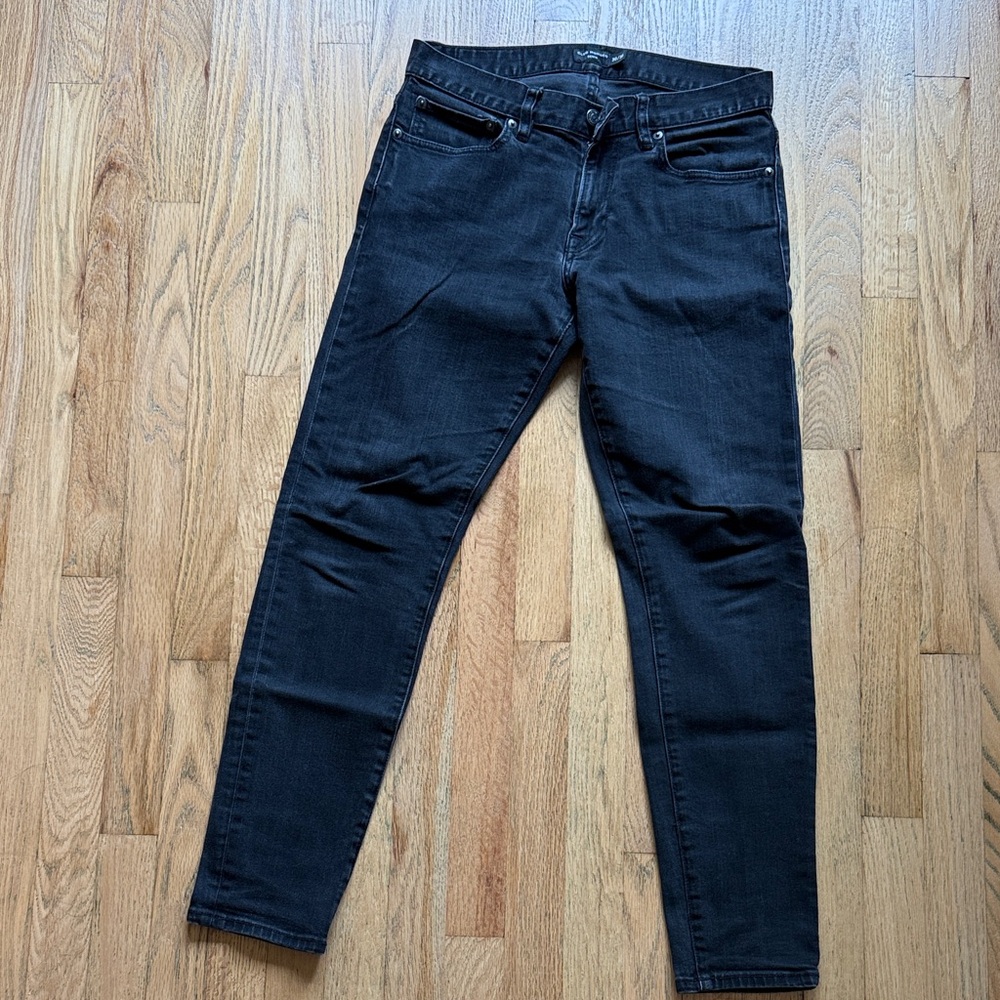 Club Monaco Mens Black Super Slim Jeans